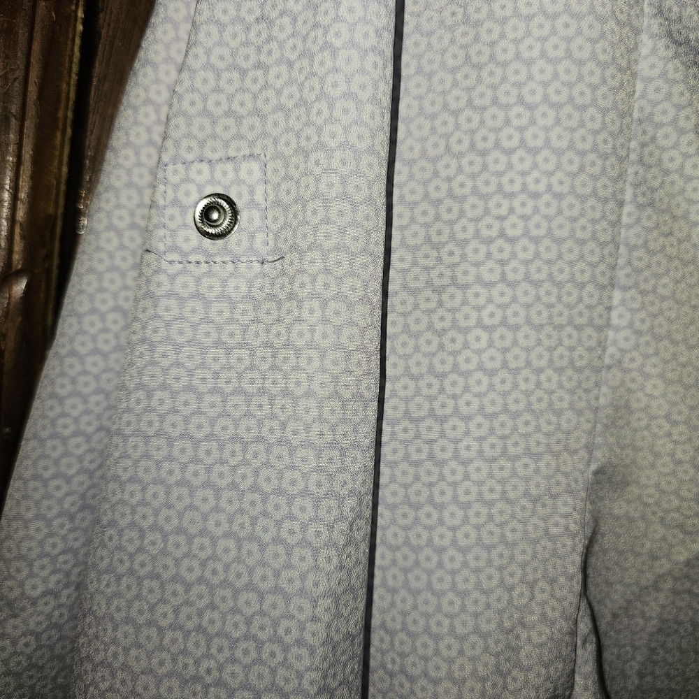 Michael Kors Long Sleeved Full Zip Blouse with Silver Hardware - Picture 7 of 11